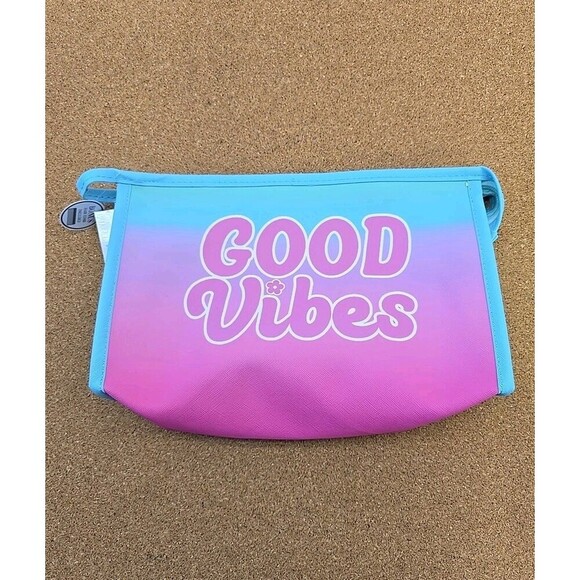 Good Vibes Cosmetic Zipper Bag (B8) - Picture 1 of 7